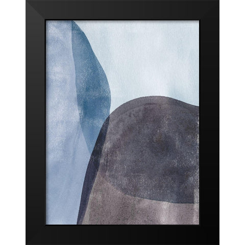 Quake II Black Modern Wood Framed Art Print by Caroline, Emma