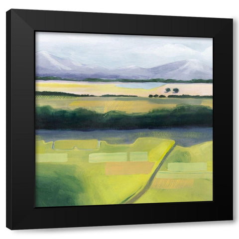 Viridian Venture I Black Modern Wood Framed Art Print with Double Matting by Popp, Grace