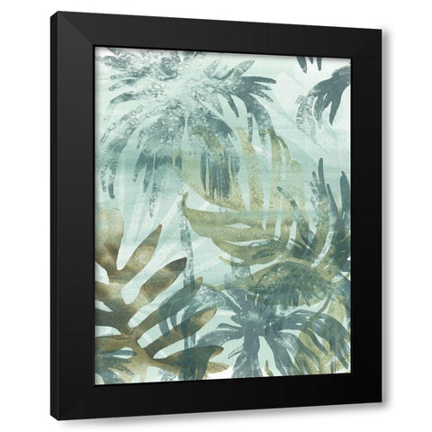 Palm Island I Black Modern Wood Framed Art Print by Vess, June Erica