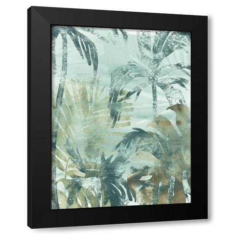Palm Island II Black Modern Wood Framed Art Print by Vess, June Erica