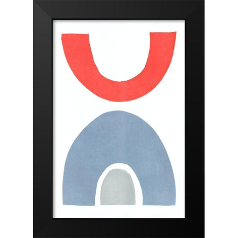 Primary Arches I Black Modern Wood Framed Art Print by Delamater, Rob