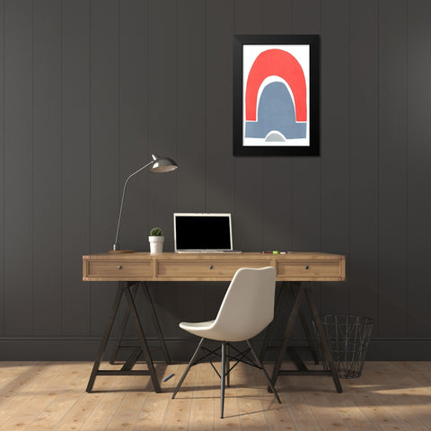 Primary Arches III Black Modern Wood Framed Art Print by Delamater, Rob