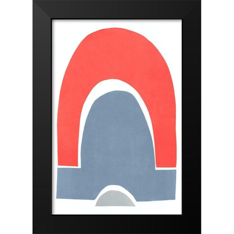 Primary Arches III Black Modern Wood Framed Art Print by Delamater, Rob
