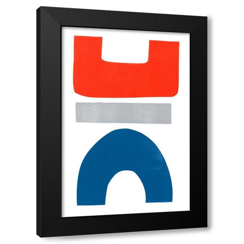 Primary Arches IV Black Modern Wood Framed Art Print with Double Matting by Delamater, Rob