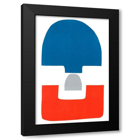 Primary Arches V Black Modern Wood Framed Art Print by Delamater, Rob
