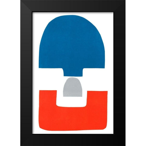 Primary Arches V Black Modern Wood Framed Art Print by Delamater, Rob