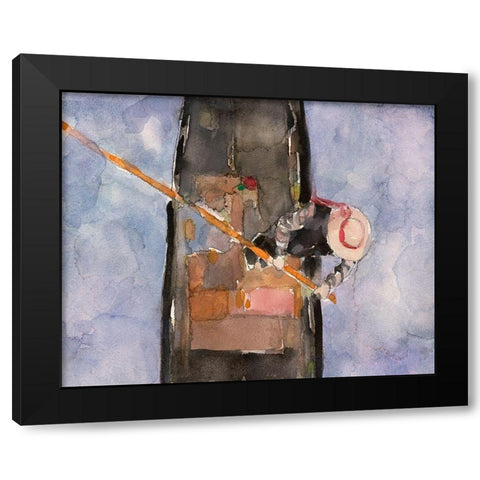 Above the Gondola I Black Modern Wood Framed Art Print with Double Matting by Dixon, Samuel
