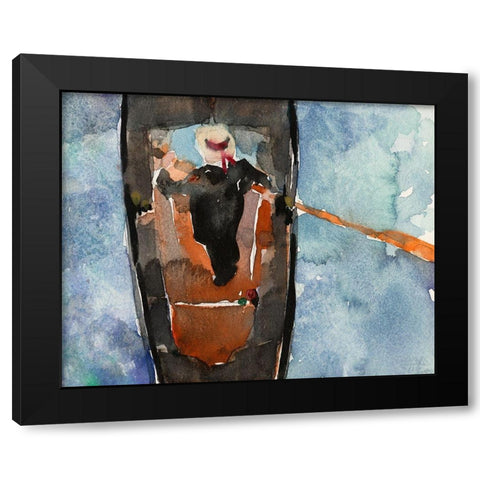 Above the Gondola II Black Modern Wood Framed Art Print by Dixon, Samuel
