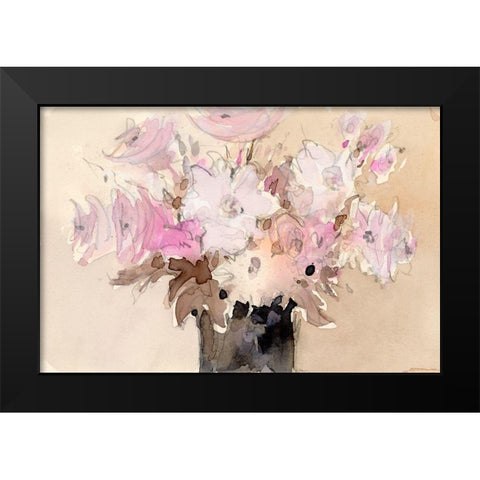 Mauve Arrangement II Black Modern Wood Framed Art Print by Dixon, Samuel