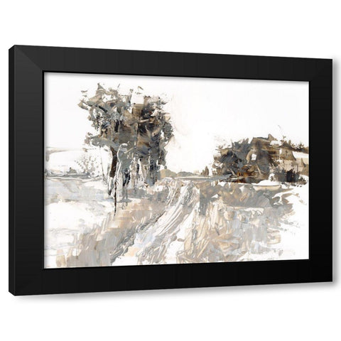 The First Frost II Black Modern Wood Framed Art Print with Double Matting by Harper, Ethan