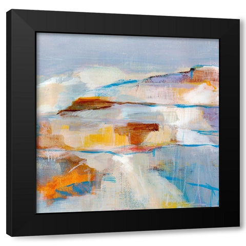 Frosted Peaks I Black Modern Wood Framed Art Print by Warren, Annie