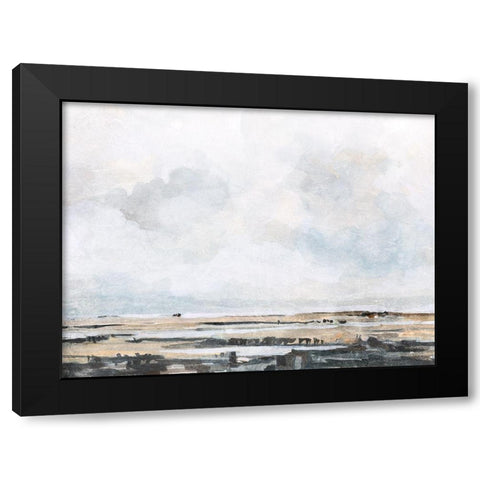 Ocean Inlet I Black Modern Wood Framed Art Print by Caroline, Emma