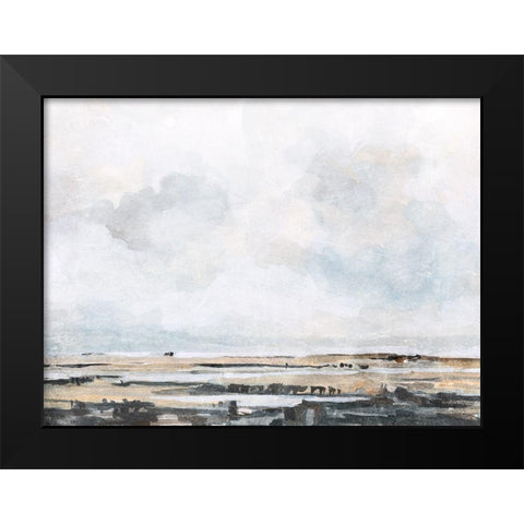 Ocean Inlet I Black Modern Wood Framed Art Print by Caroline, Emma