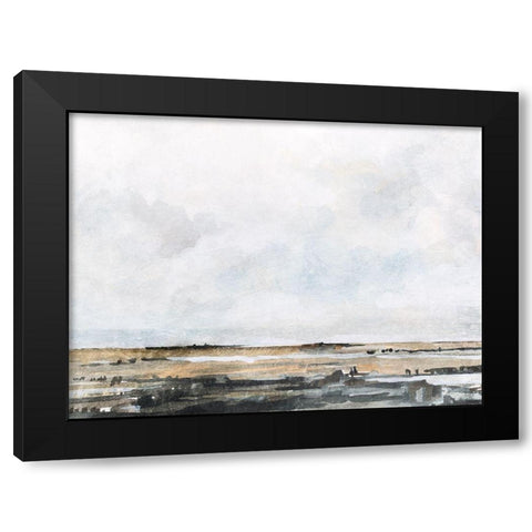 Ocean Inlet II Black Modern Wood Framed Art Print with Double Matting by Caroline, Emma
