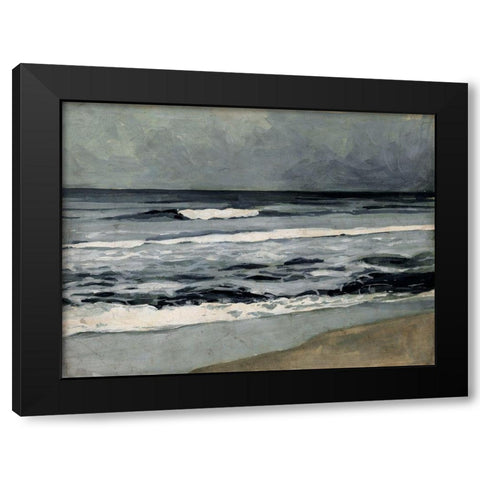 Moody Sea II Black Modern Wood Framed Art Print with Double Matting by Barnes, Victoria