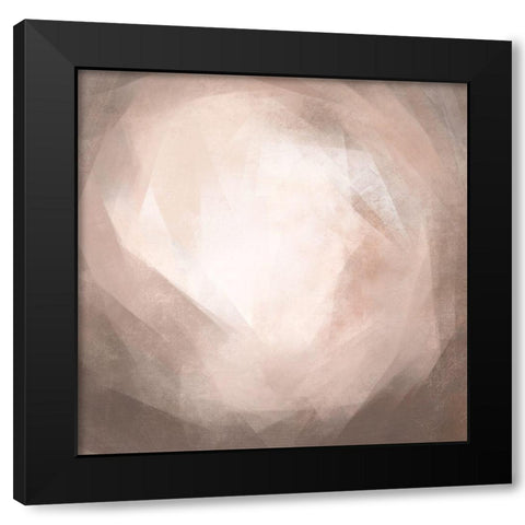 Blush Prism II Black Modern Wood Framed Art Print with Double Matting by Caroline, Emma