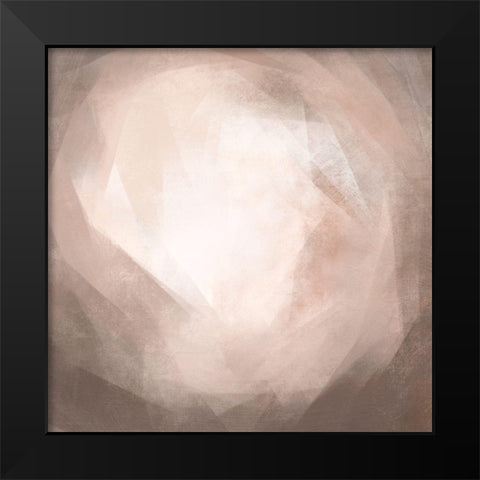 Blush Prism II Black Modern Wood Framed Art Print by Caroline, Emma