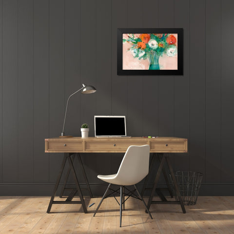 Abundant Bouquet I Black Modern Wood Framed Art Print by Dixon, Samuel