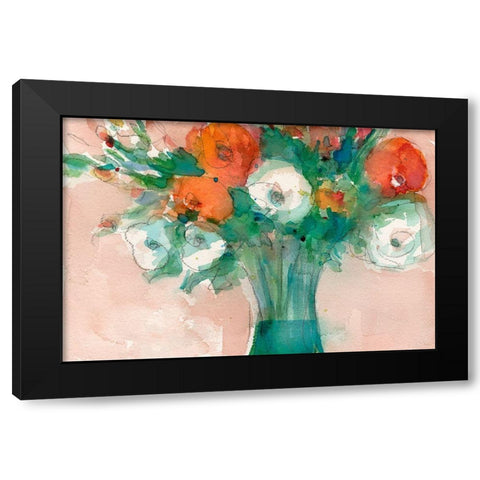Abundant Bouquet I Black Modern Wood Framed Art Print by Dixon, Samuel