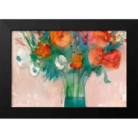 Abundant Bouquet II Black Modern Wood Framed Art Print by Dixon, Samuel