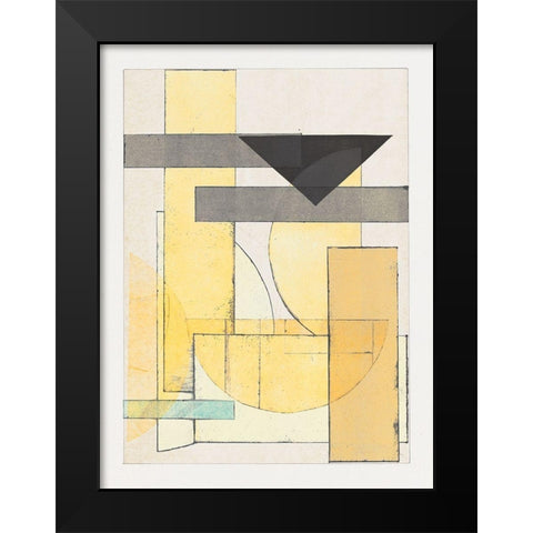 Mapping Bauhaus I Black Modern Wood Framed Art Print by Delamater, Rob
