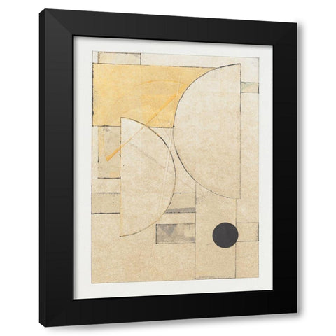 Mapping Bauhaus II Black Modern Wood Framed Art Print by Delamater, Rob