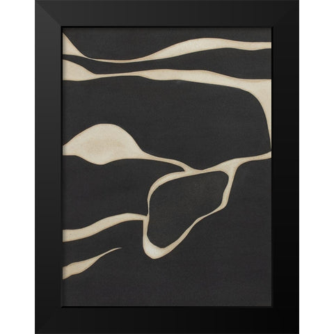 Tides in Sepia III Black Modern Wood Framed Art Print by Delamater, Rob