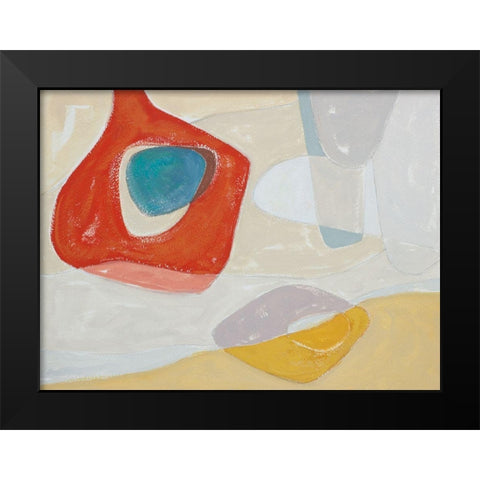 Tidelands Abstract I Black Modern Wood Framed Art Print by Delamater, Rob