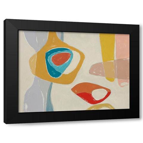 Tidelands Abstract III Black Modern Wood Framed Art Print by Delamater, Rob