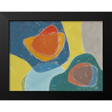 Tidelands Abstract IV Black Modern Wood Framed Art Print by Delamater, Rob