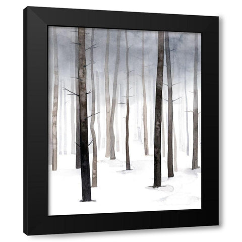 Hazy Winter Walk I Black Modern Wood Framed Art Print by Popp, Grace