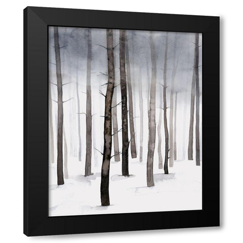 Hazy Winter Walk II Black Modern Wood Framed Art Print by Popp, Grace