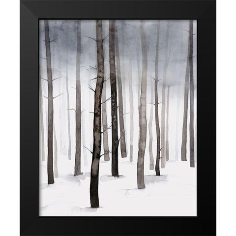 Hazy Winter Walk II Black Modern Wood Framed Art Print by Popp, Grace