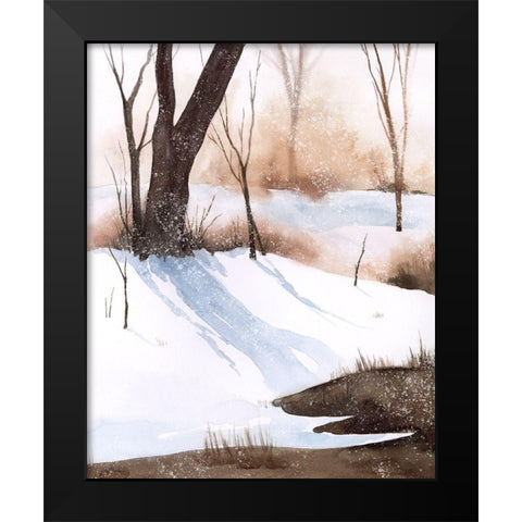 Snowland I Black Modern Wood Framed Art Print by Popp, Grace