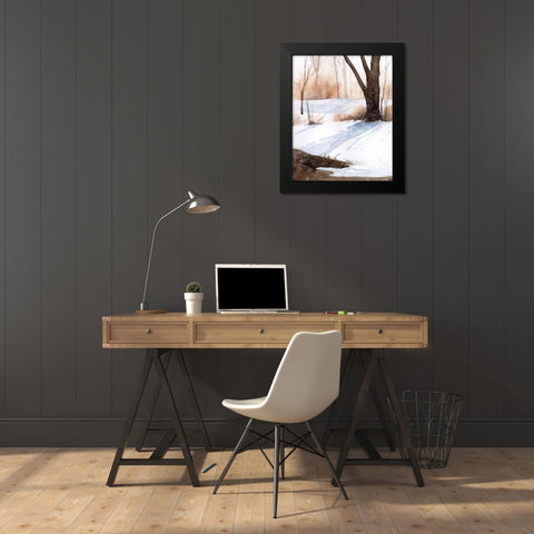 Snowland II Black Modern Wood Framed Art Print by Popp, Grace