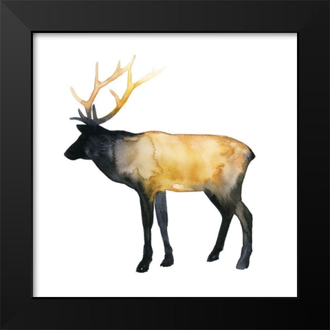 Elk Aglow I Black Modern Wood Framed Art Print by Popp, Grace