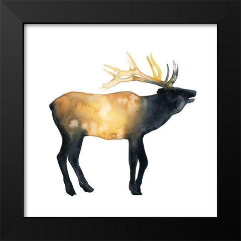 Elk Aglow II Black Modern Wood Framed Art Print by Popp, Grace