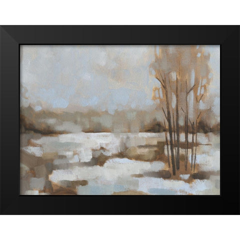 Snowscape II Black Modern Wood Framed Art Print by Green, Jacob