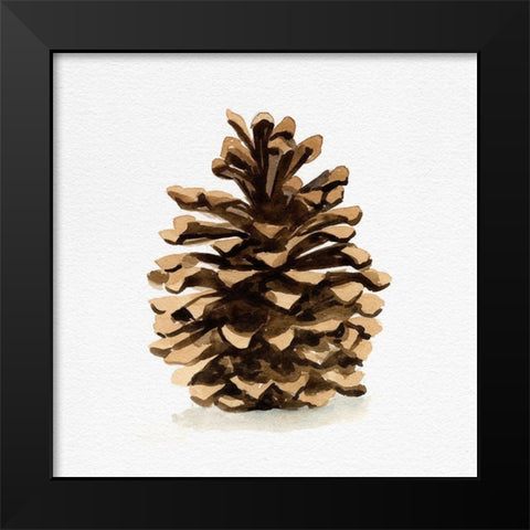 Conifer Cone I Black Modern Wood Framed Art Print by Caroline, Emma