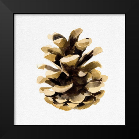 Conifer Cone II Black Modern Wood Framed Art Print by Caroline, Emma