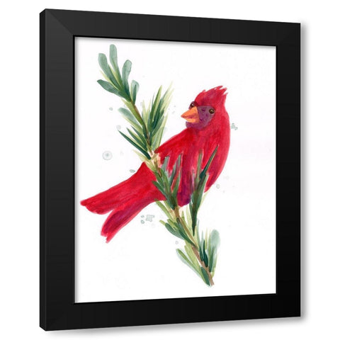 Warm Winter Wishes III Black Modern Wood Framed Art Print with Double Matting by Vess, June Erica