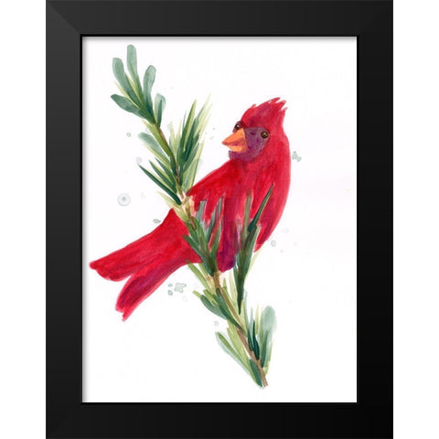 Warm Winter Wishes III Black Modern Wood Framed Art Print by Vess, June Erica