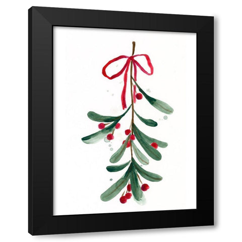 Warm Winter Wishes V Black Modern Wood Framed Art Print by Vess, June Erica