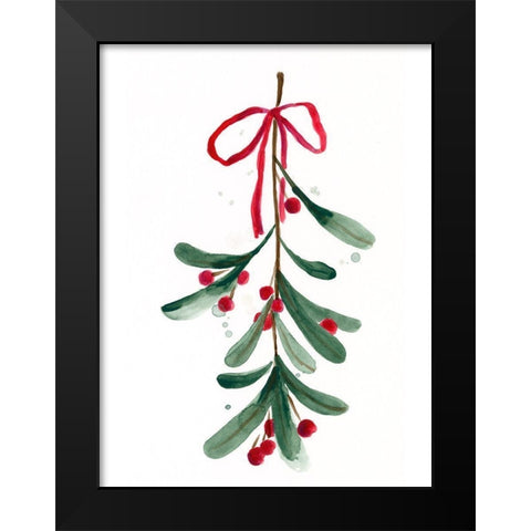 Warm Winter Wishes V Black Modern Wood Framed Art Print by Vess, June Erica