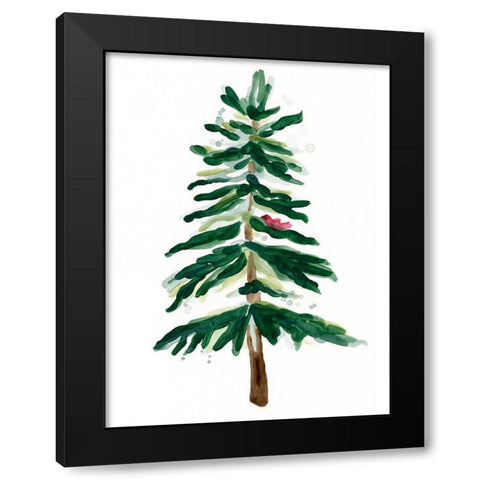 Warm Winter Wishes VII Black Modern Wood Framed Art Print with Double Matting by Vess, June Erica