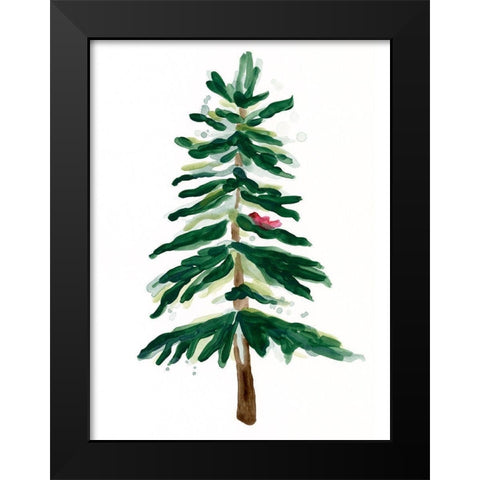 Warm Winter Wishes VII Black Modern Wood Framed Art Print by Vess, June Erica