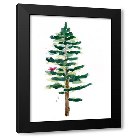 Warm Winter Wishes VIII Black Modern Wood Framed Art Print with Double Matting by Vess, June Erica