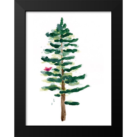 Warm Winter Wishes VIII Black Modern Wood Framed Art Print by Vess, June Erica