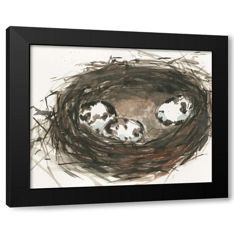 Nesting Eggs II Black Modern Wood Framed Art Print with Double Matting by Dixon, Samuel