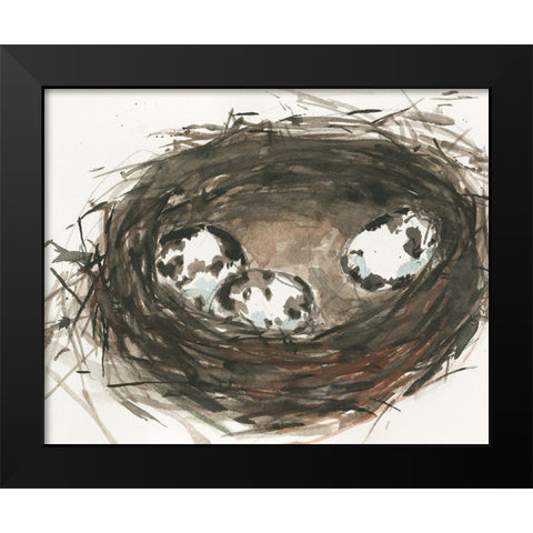 Nesting Eggs II Black Modern Wood Framed Art Print by Dixon, Samuel